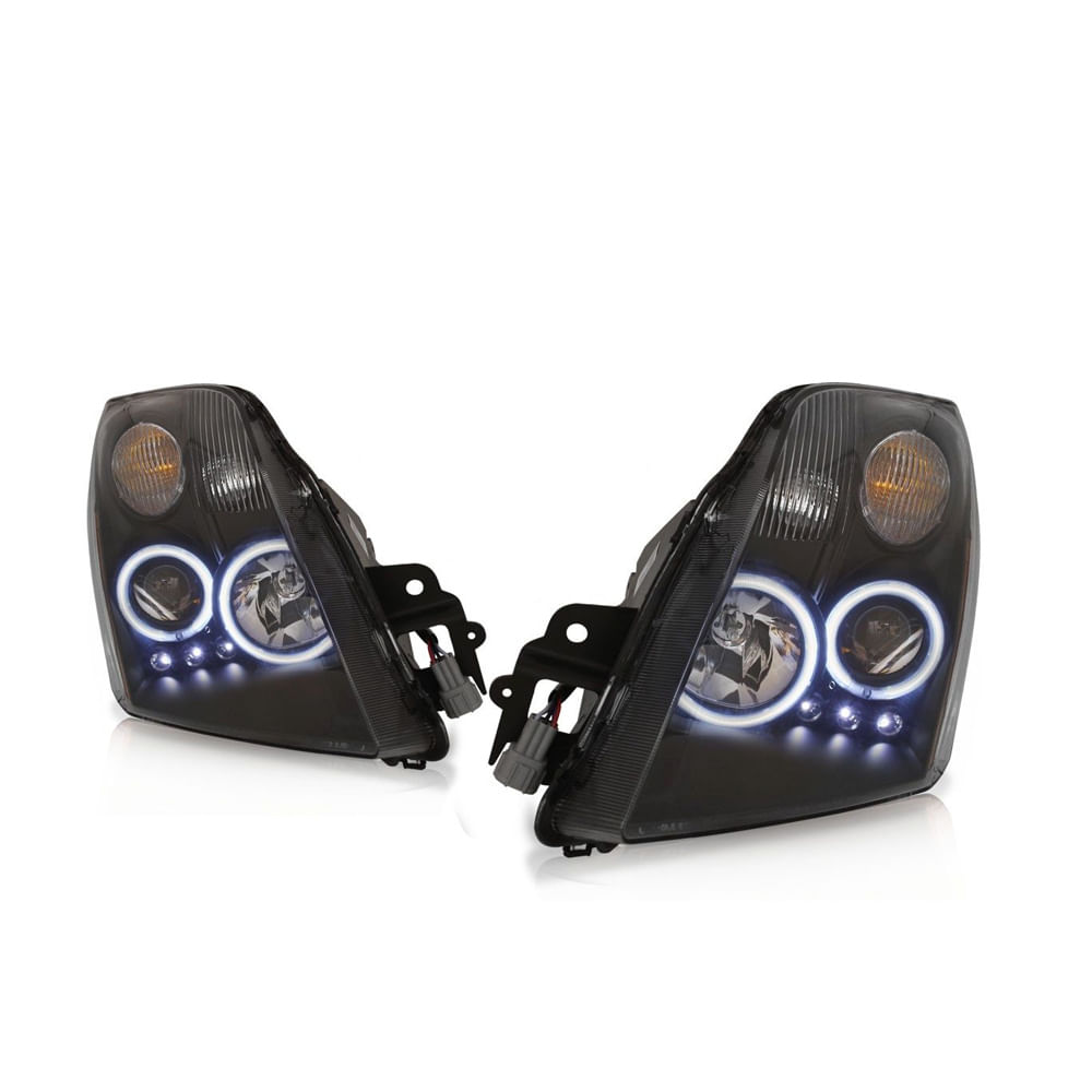 Farol sentra c/ led 2007 a 2011 sport black c/ projetor ... Farol sentra c/ led 2007 a 2011 sport black c/ projetor ...